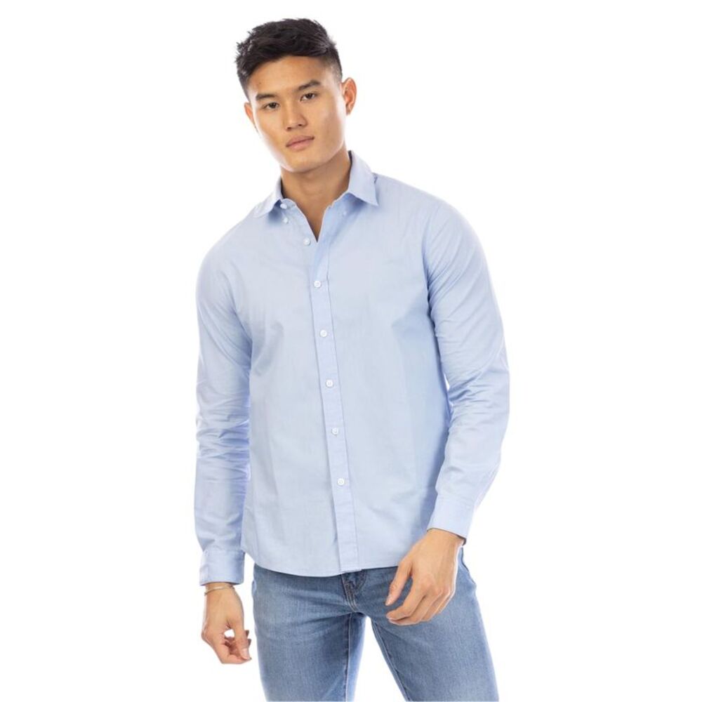 Peter Werth Mens Regular Long-Sleeved Shirt / Light Blue
